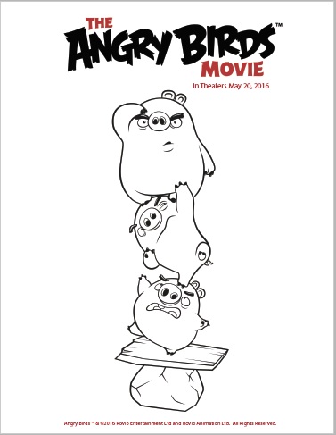 angry birds coloring pages pigs for sale - photo #7