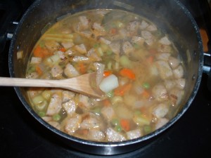 Veggie-sausage soup homemade soup