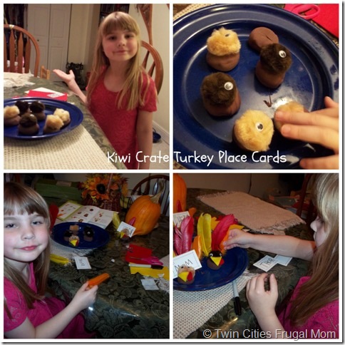 Making the Turkey Place Cards