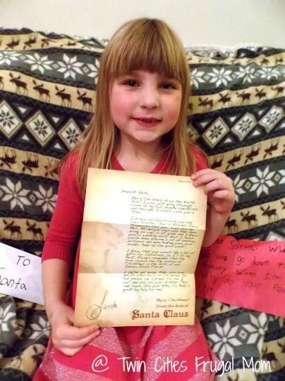 Heidi with Santa letter