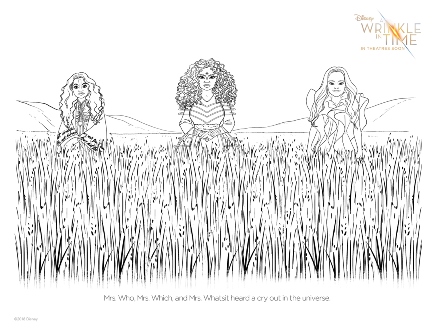 A Wrinkle in Time Coloring Page