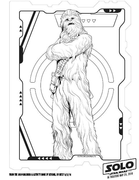 Solo A Star Wars Story Wookie Coloring Page