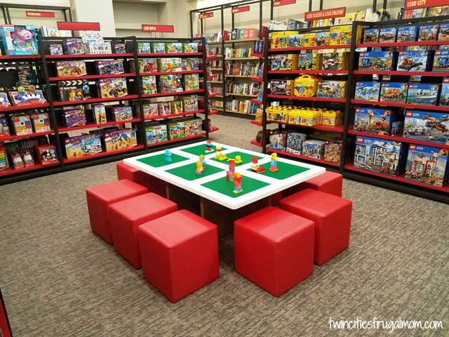 Lego Table for kids in Barnes & Noble