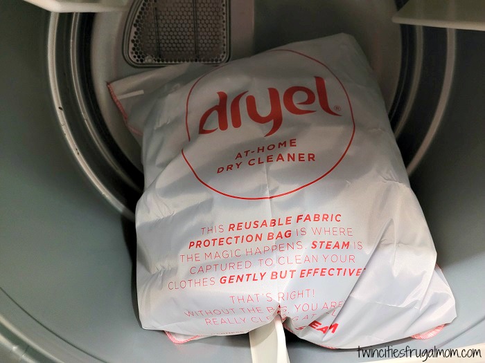 Dryel bag in dryer