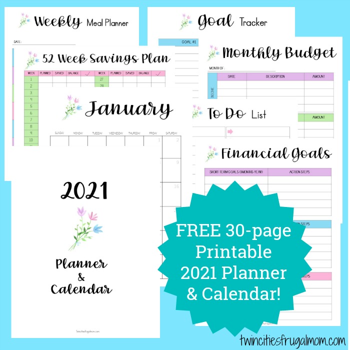 Printable Planner Calendar