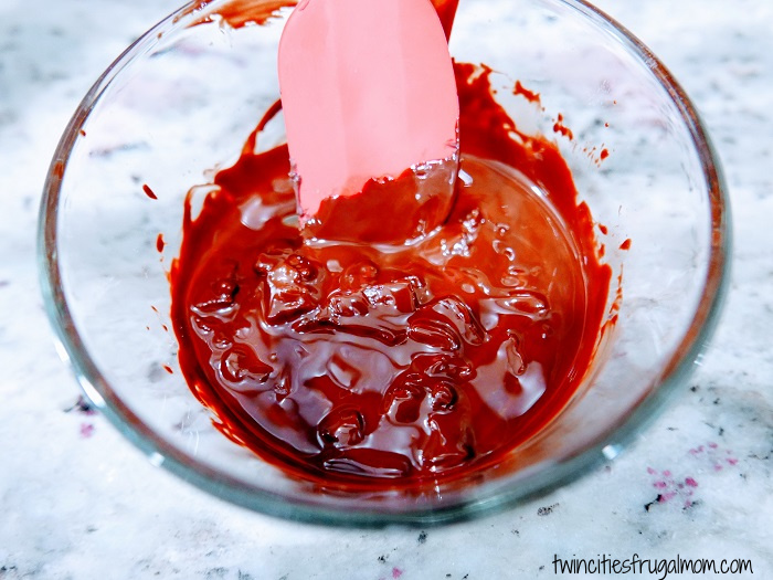 Valentine Melted Chocolate