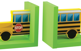 home depot school bus bookends
