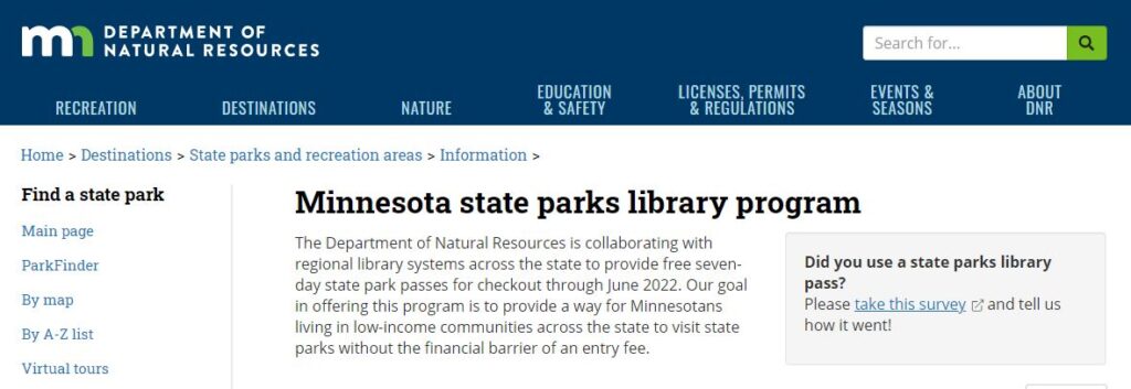 Minnesota State Parks Library Program