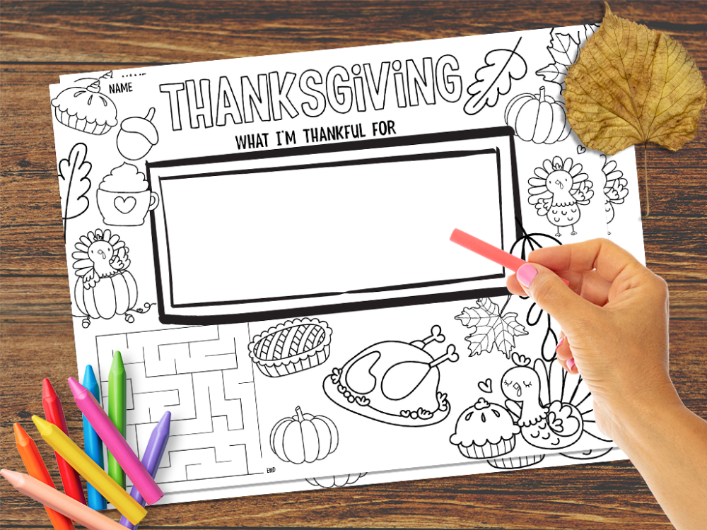 Thanksgiving Printable Placemats