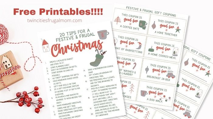 20 tips fun frugal christmas printables