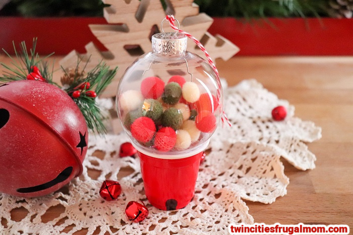 DIY Gumball Machine Ornament Horizontal