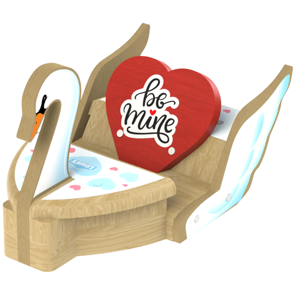 lowe's swan love letter holder kit