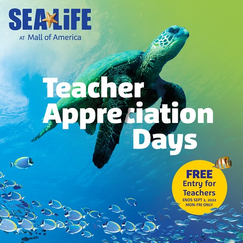sea life free admission teachers