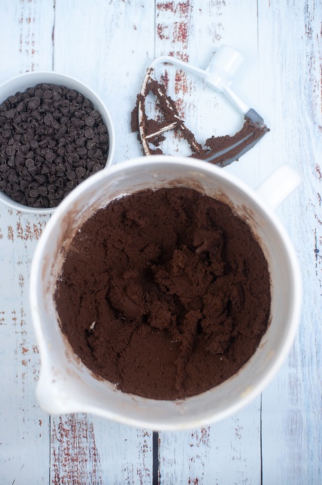girl scout thin mints mix process 1